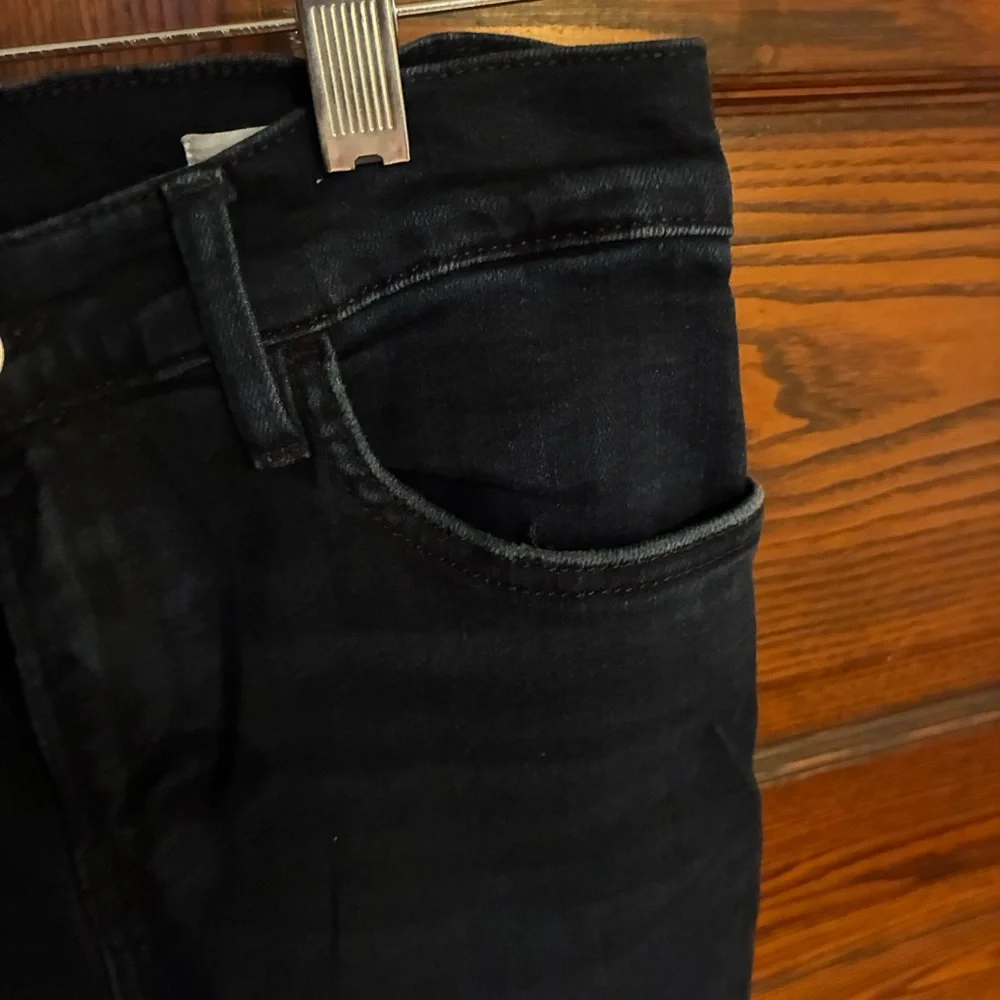 Dark Navy Women's Straight-Leg Jeans - Picture 6 of 7